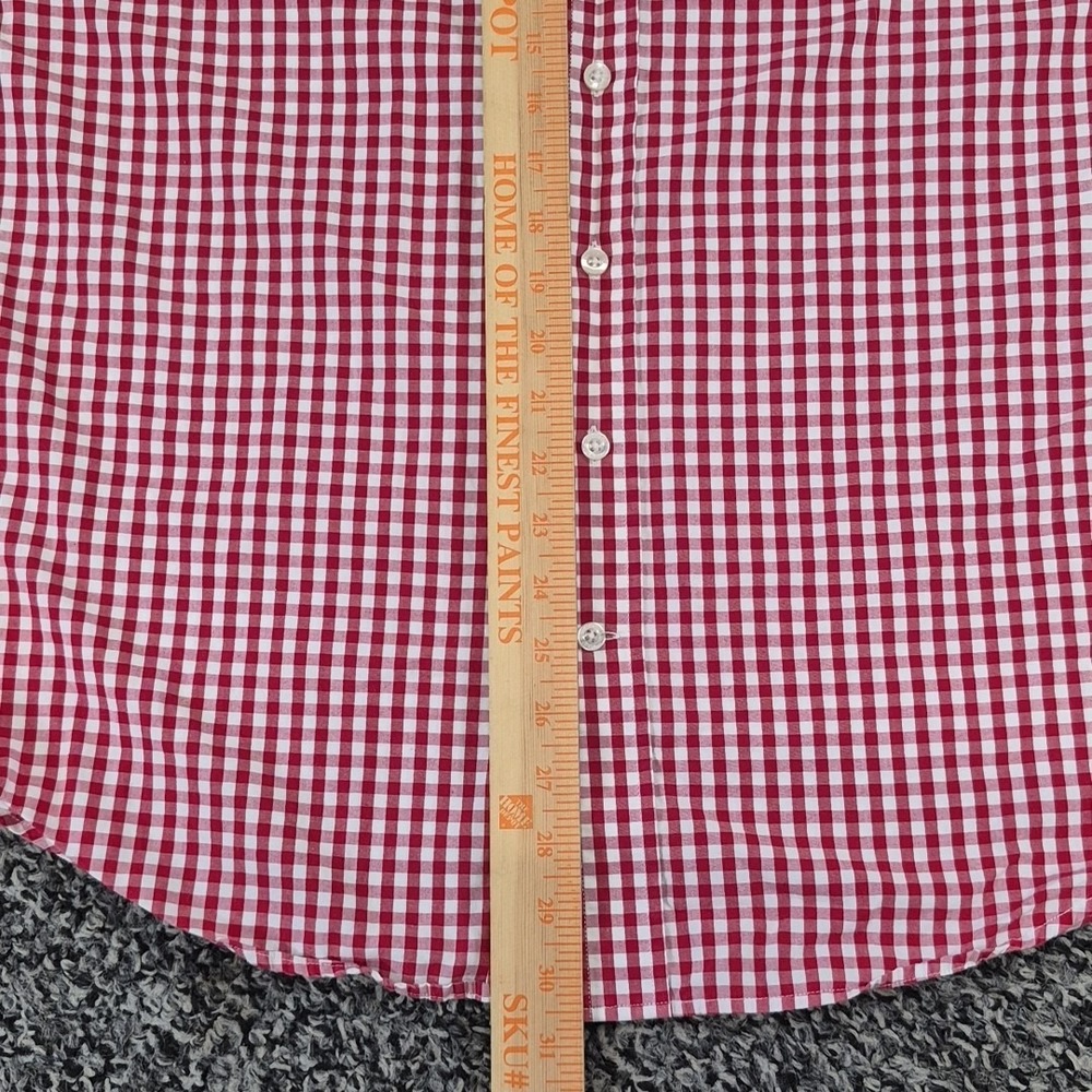 Vineyard Vines Long Sleeve Whale Shirt Large Red Gingham Check - Picture 6 of 7